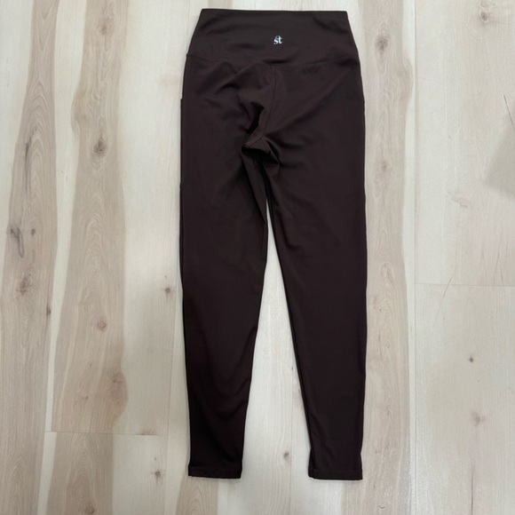 Strut This Dallas Ankle Leggings High Rise Side Pockets Kona Brown Women Medium - Picture 7 of 14